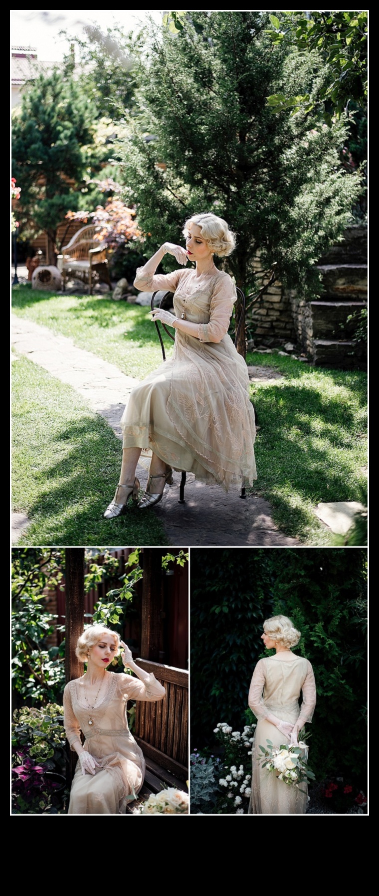 Antīks valdzinājums: mūžīga vintage līgavas elegance