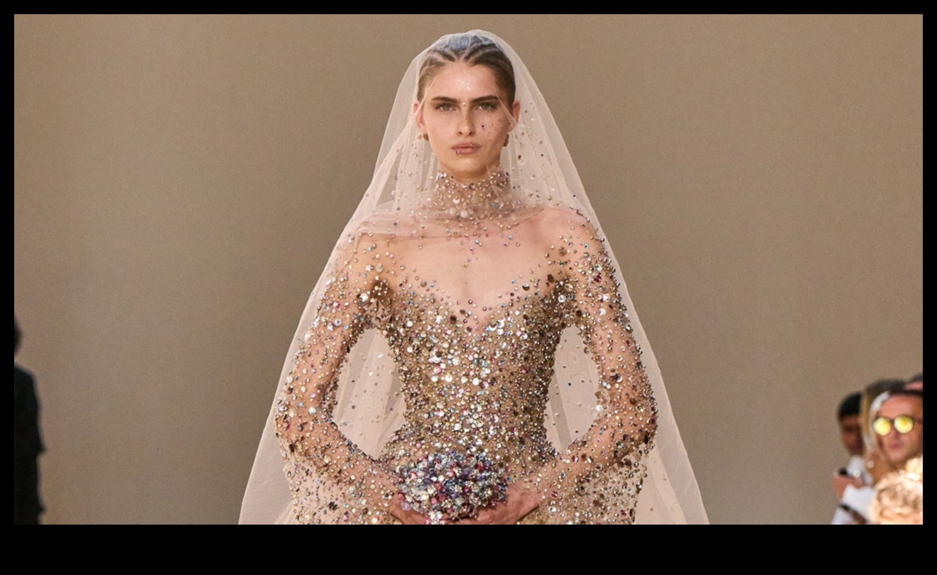 Futūristiskā nojauta: skrejceļa starojums mūsdienu līgavas modē